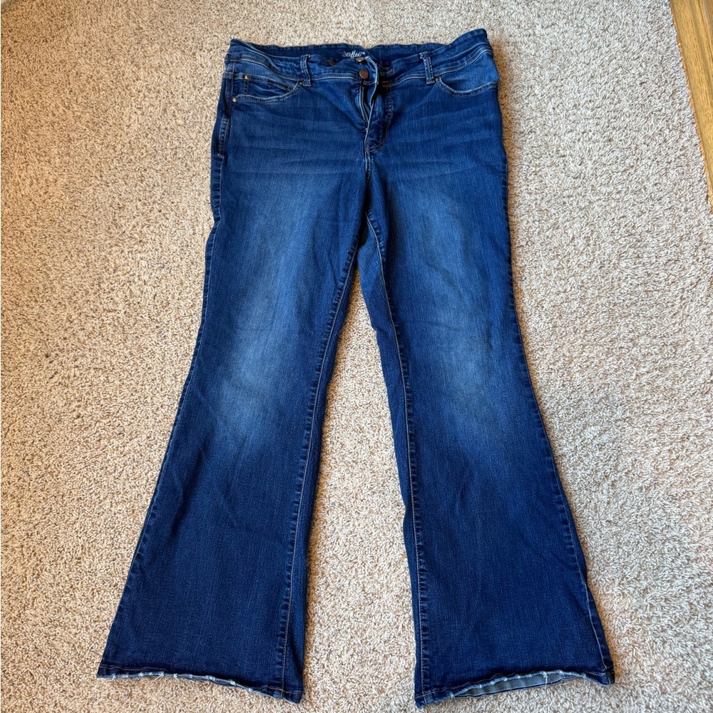 Maurices Dark Blue Flare Jeans
